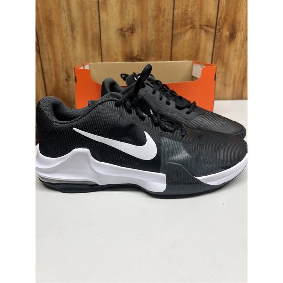 NIKE AIR MAX IMPACT 4 BLACK/WHITE-ANTHRACITE SIZE MEN'S 11.5 [DM1124-001] - Picture 1 of 5